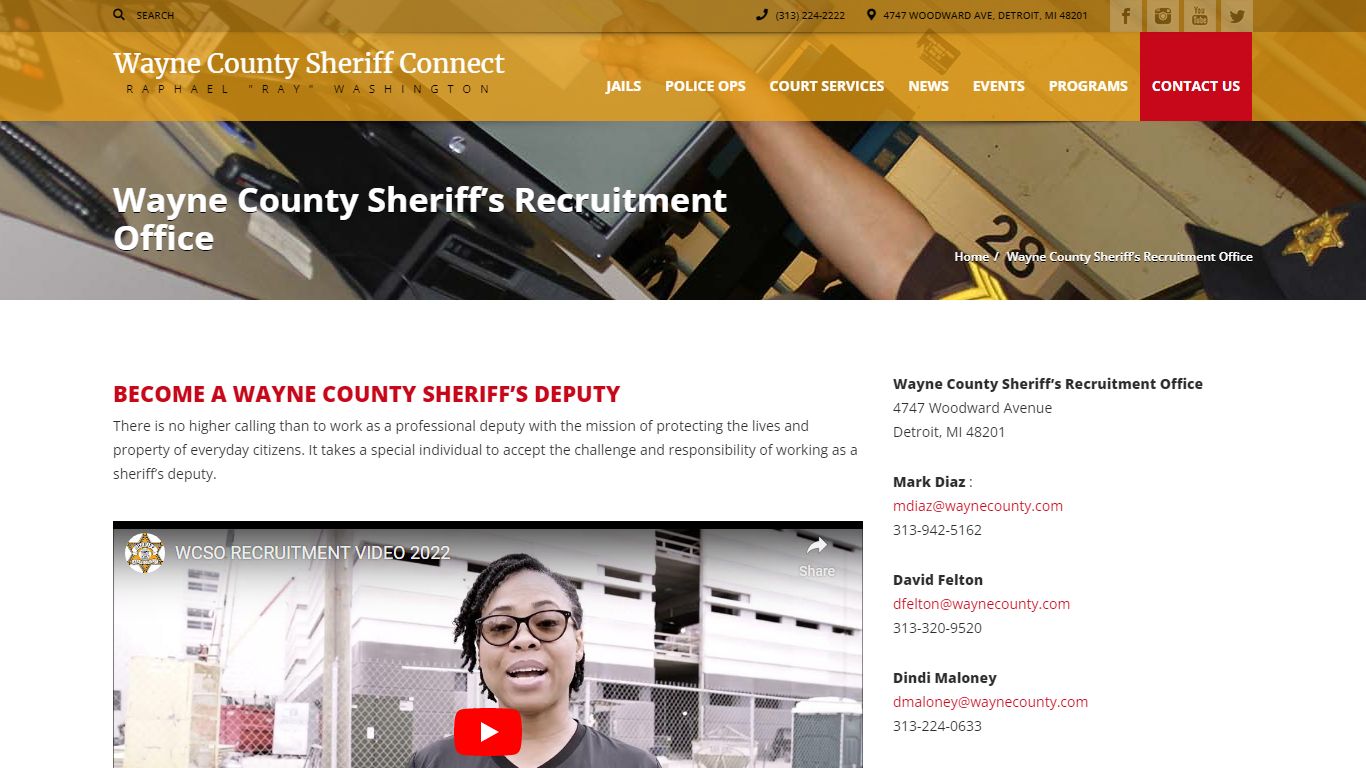 Wayne County Sheriff’s Recruitment Office