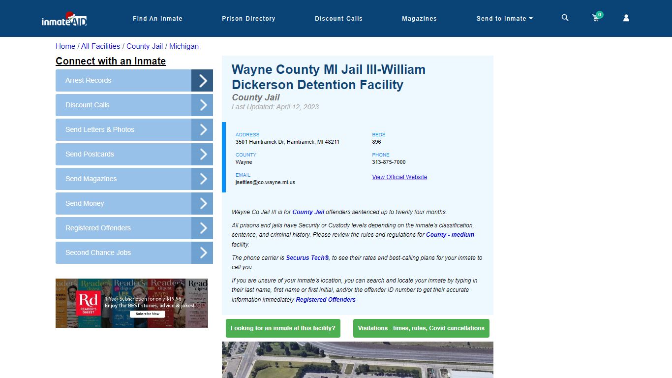 Wayne County MI Jail III-William Dickerson Detention Facility